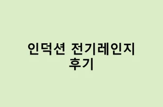 자취생 필수템: 인덕션 전기레인지 사용기 – 인덕션 전기레인지 후기
